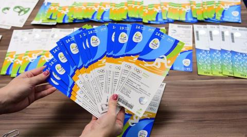 بيع بطاقات دخول إلى ألعاب أولمبياد ريو دي جانيرو بطريقة غير قانونية 