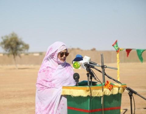 La ministre de l’habitat de l’urbanisme et de l’aménagement du territoire, Mme Khadijatou Mint Bouka