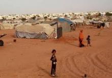 Camp de Mbera en Mauritanie. Il abrite plus de 40 000 réfugiés maliens