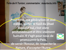 Le jihad, c'est promouvoir la paix