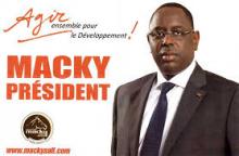 Affiche de Macky Sall candidat aux présidentielles sénégalaises de 2012